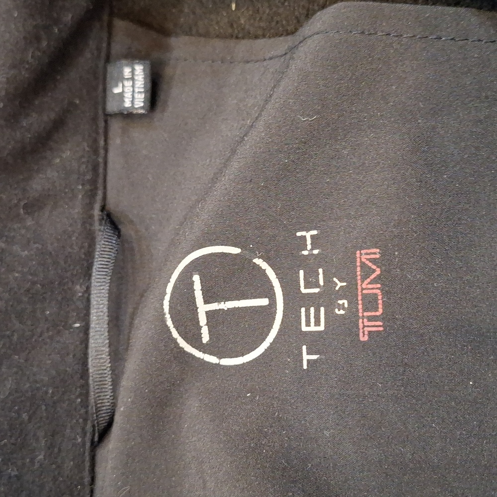 Tumi Tech Jacket Large Black Softshell Bomber Lig… - image 2